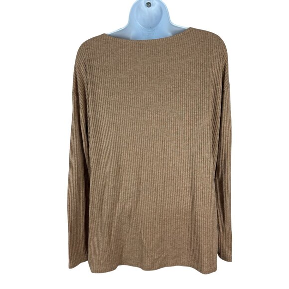 Z Supply Womens Size Medium Ribbed Knit Pullover with Side Button Detailing - Picture 3 of 6